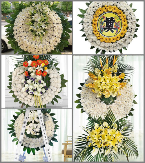 江苏泰州姜堰区俞垛镇田管村花圈速递